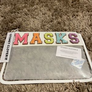 Stoney Clover Lane flat pouch with masks patch
